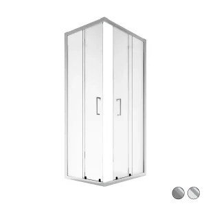 Essential Lato Doccia cm 93-95 Cristallo Trasparente 6 mm