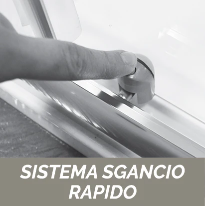 Essential Lato Doccia cm 77,5-80 Cristallo Serigrafato 6 mm - immagine 5